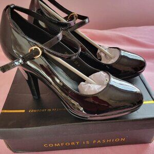 Black Patent Leather Heels